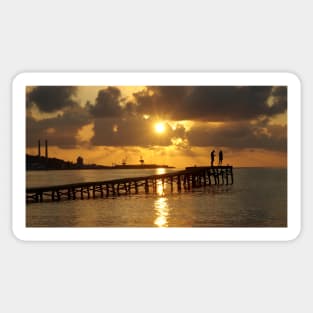 The proposal at sunrise Alcudia Beach Sticker